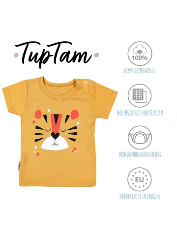 TupTam Baby Kurzarm T-Shirt 5er Set in blau/gelb