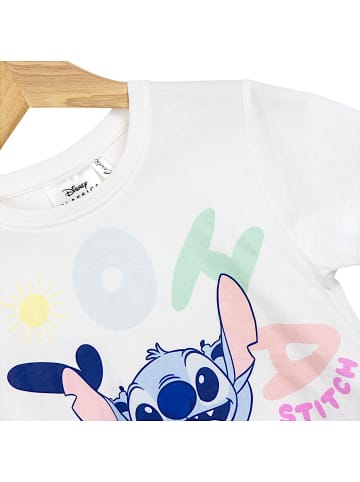 Cerda T-Shirt Disney Stich mit Fransen in Weiß