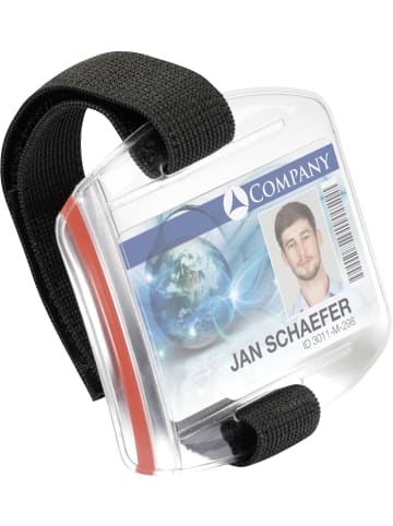 Durable Ausweishalter mit Armbefestigung Outdoor Secure 87x54cm Packung mit 10 Stück