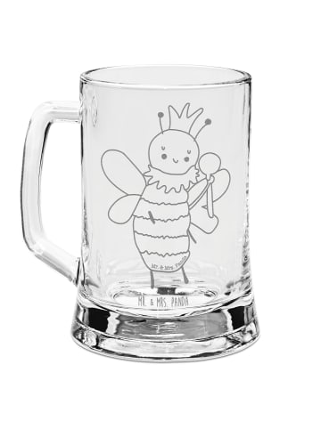 Mr. & Mrs. Panda Bierkrug Biene König ohne Spruch in Transparent