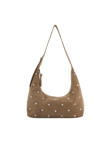 FREDs BRUDER Endless Beads Schultertasche Leder 44 cm taupe
