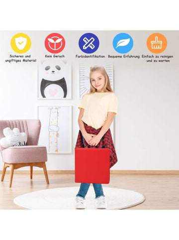 COSTWAY 6er Set Kinder Stuhlkissen in Bunt