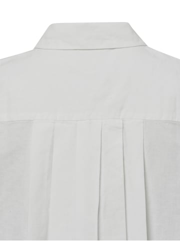 Marc O'Polo DENIM Hemdbluse mit Leinen-Anteil in weiß