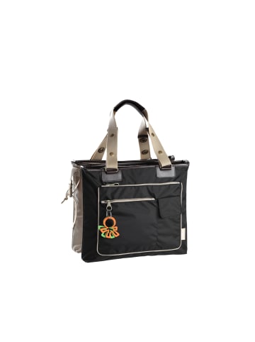 Okiedog Wickeltasche "Chameleon" in Schwarz/Beige