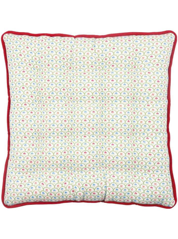 Greengate Sitzkissen BERRY Weiß mit Erdbeeren