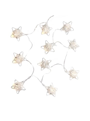 Butlers LED-Lichterkette STAR LIGHTS in Silber