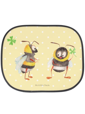 Mr. & Mrs. Panda Sonnenblende Auto Hummeln Kleeblatt ohne Spruch in Gelb Pastell