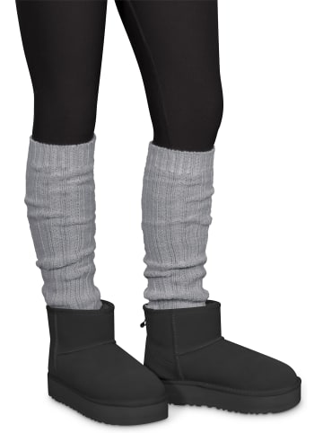 normani Strickstulpen mit Alpakawolle in Hellgrau