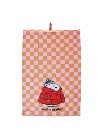 Butlers Geschirrtuch PEANUTS Checker Style in Orange