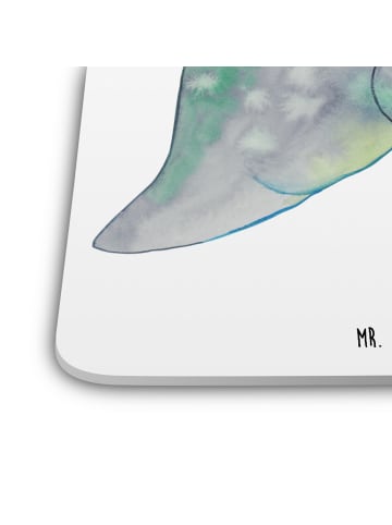 Mr. & Mrs. Panda Untersetzer für Gläser Seekuh Chillen ohne Spruch in Weiß