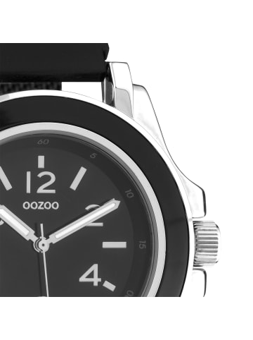 Oozoo Analog-Armbanduhr Oozoo Timepieces schwarz groß (ca. 44mm)