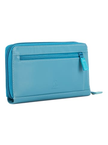 MYWALIT Geldbörse RFID Schutz Leder 20 cm sardinia