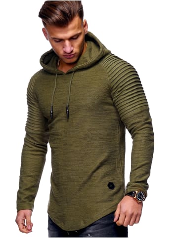 behype Hoodie B-LEON in khaki