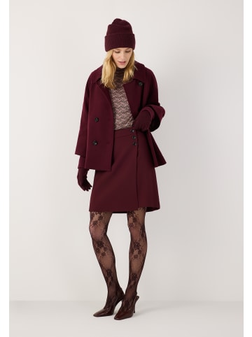 More & More stylishe A-Shape-Caban-Jacke in pomegranate red