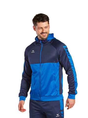 erima Herren Six Wings Trainingsjacke mit Kapuze in new royal/new navy
