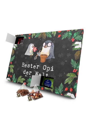 Mr. & Mrs. Panda Tee Adventskalender Pinguin Bester Opi der Welt... in Kreidetafel