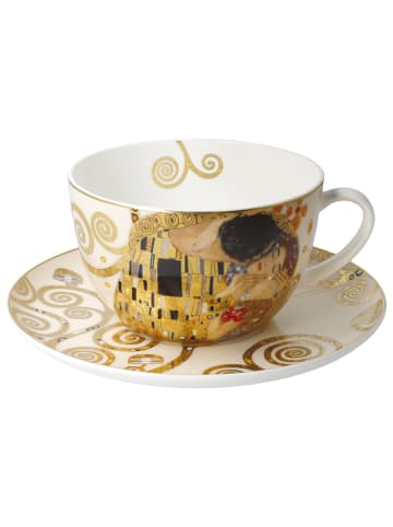 Goebel Milchkaffeetasse " Gustav Klimt Der Kuss " in Bunt