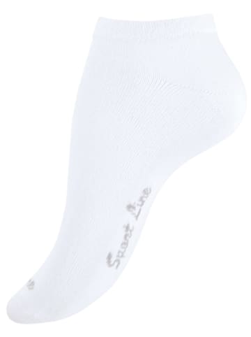 Cotton Prime® Sneaker Socken 8 Paar original SPORT LINERS in Weiss