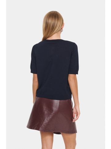 SAINT TROPEZ Strickjacke MilaSZ Gerade Passform in Night Sky