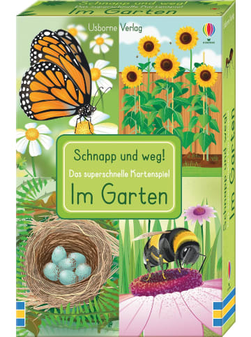 Usborne Publishing Ltd Schnapp und weg! - Das superschnelle Kartenspiel: Im Garten