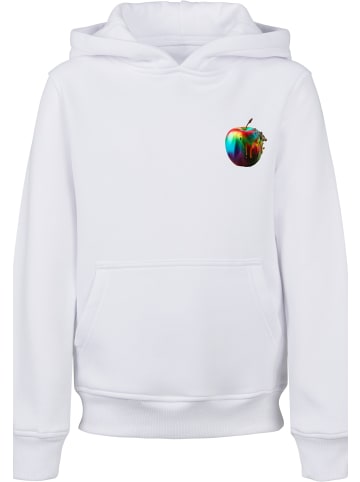 F4NT4STIC Hoodie Colorfood Collection - Rainbow Apple in weiß