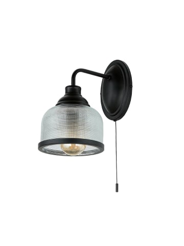 Licht-Erlebnisse Wandlampe (B)15 x (H)24.5 cm in Schwarz Klar/Transparent