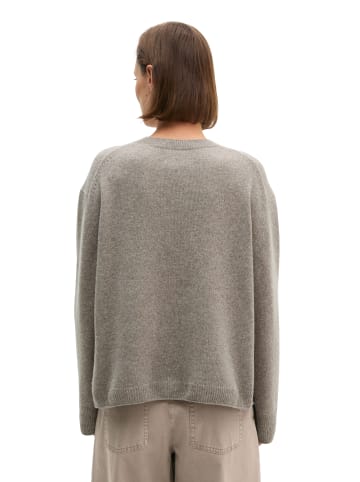 Marc O'Polo Pullover loose in Stone Taupe Melange
