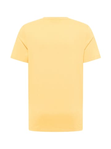 ELBSAND T-Shirt Timu in Mineral Yellow Melange