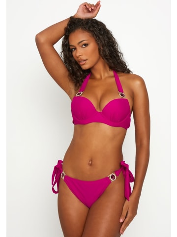 Moda Minx Bikini Hose Amour seitlich gebunden in Plum