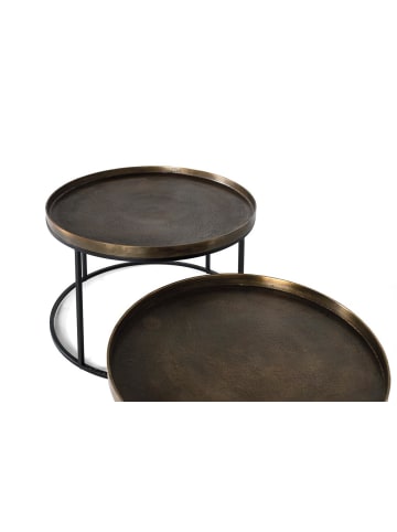 Giner y Colomer 2-tlg; Set Couchtischen mit Bronze-Finish in Brown