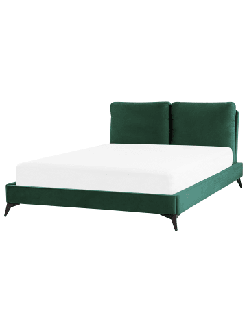 Beliani Doppelbett MELLE in Grün/Schwarz - (W) 156 x (H) 95 x (L) 233 cm