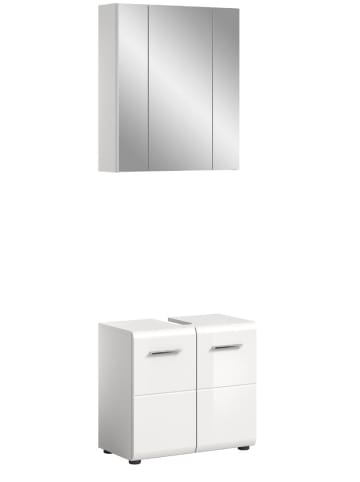 ebuy24 Badmöbelset Ice Weiß 60 x 32 cm