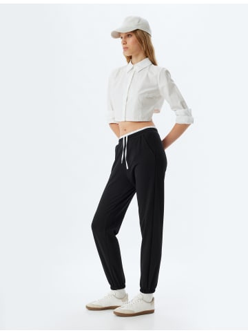 KOTON Sweathose in Schwarz