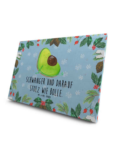 Mr. & Mrs. Panda Tee Adventskalender Avocado Schwangerschaft mit... in Eisblau