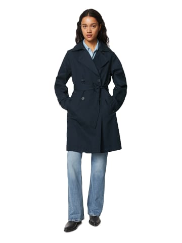 Marc O'Polo Kurzer Trenchcoat relaxed in deep blue sea