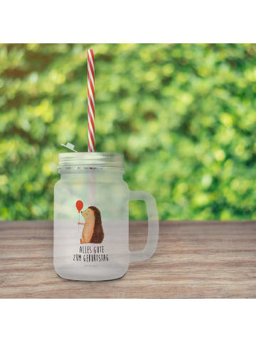 Mr. & Mrs. Panda Limonadenglas Igel Luftballon mit Spruch in Transparent