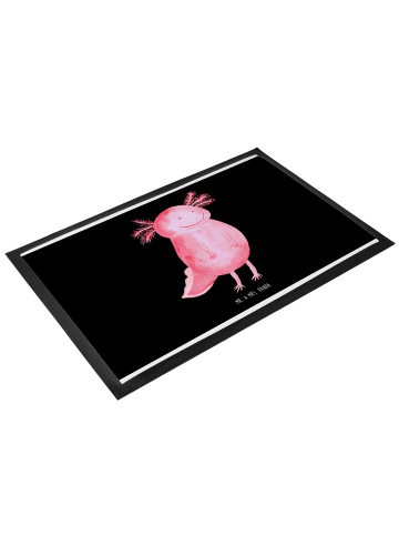 Mr. & Mrs. Panda fußmatte Axolotl Glücklich ohne Spruch in Schwarz