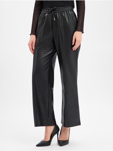 Zero  Kunstleder-Hose in schwarz