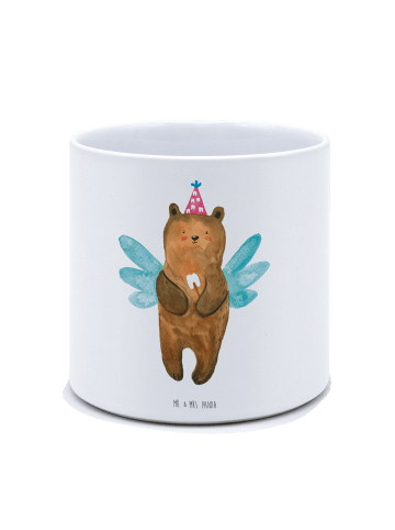 Mr. & Mrs. Panda Pflanzenkübel groß Bär Zahnfee ohne Spruch in Weiß