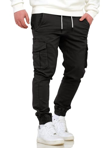 SOUL STAR Cargohose - SPROSEAU Jogger Chino Jeans Hose Stoffhose in Black