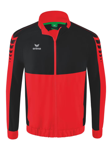 erima Kinder Six Wings Präsentationsjacke in rot/schwarz