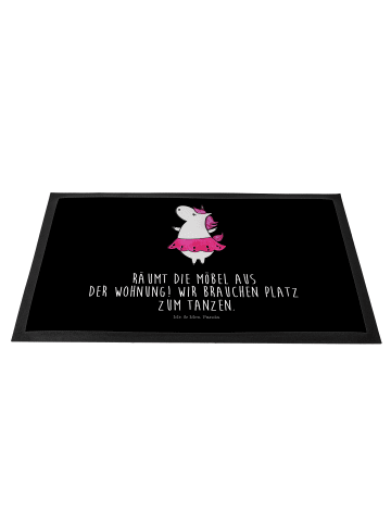 Mr. & Mrs. Panda Schmutzfangmatte Einhorn Ballerina mit Spruch in Schwarz