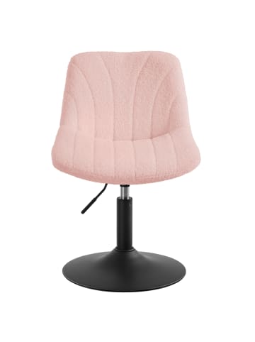 VASAGLE Barhocker Tyra in Rosa - (B)46.5 x (H)(65.5-77.5) x (T)43 cm