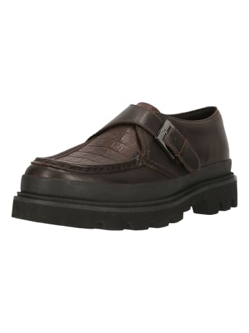 Clarks Halbschuhe Badell Monk in 5221A Brown Croc Lea