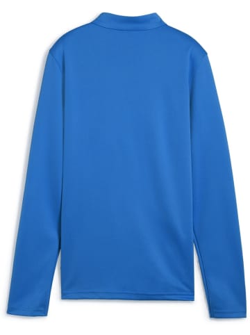 Puma T-Shirt "TeamGoal Training 1/4 Zip Top Wmn" in Blau