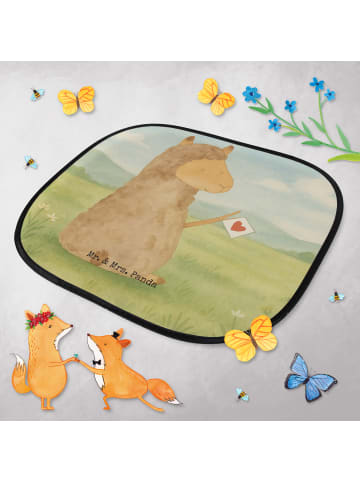 Mr. & Mrs. Panda sonnenschutz Alpaka Fahne Design ohne Spruch in Weiß