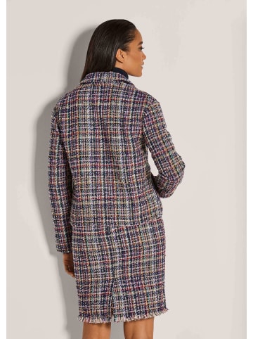 MADELEINE Moderner Kurzblazer mit Zipper in schwarz / rubinrot / multicolor