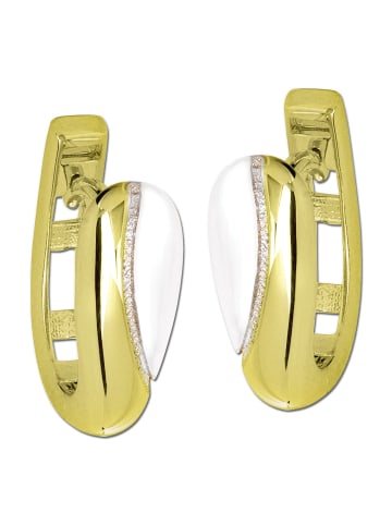 GoldDream Echtgold, 333er Gelbgold Damen Creolen Elegance Ohrring ca. 11mm ca. 14mm