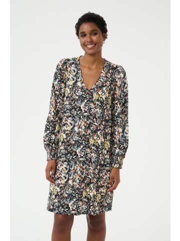 CULTURE Kleid CUsika Relaxed fit in Black/Orange Flower