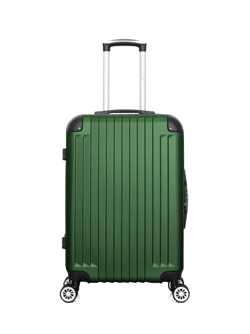 WAVE PARIS Mittelgroßer Hartschalenkoffer TAGE in Dunkelgrün (64L)